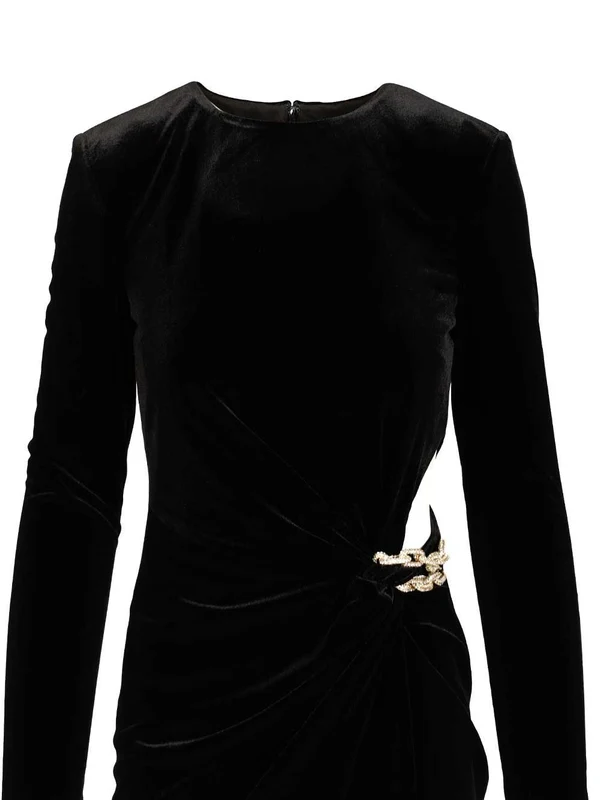 Self-Portrait Black Midi Dress - Image 5