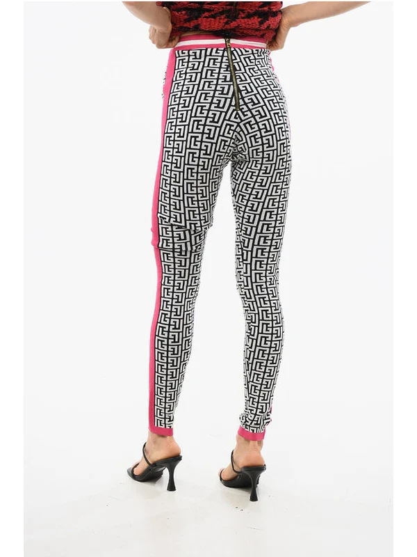 Balmain Black White Leggings - Image 2