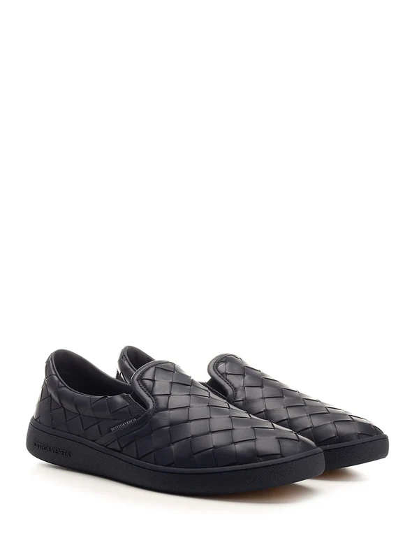 Bottega Veneta Blue Low Top Sneakers - Image 2