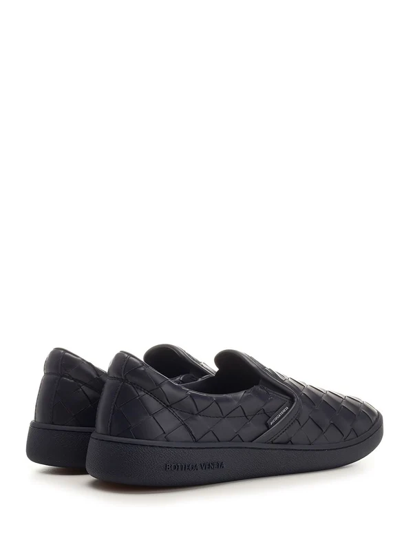 Bottega Veneta Blue Low Top Sneakers - Image 3