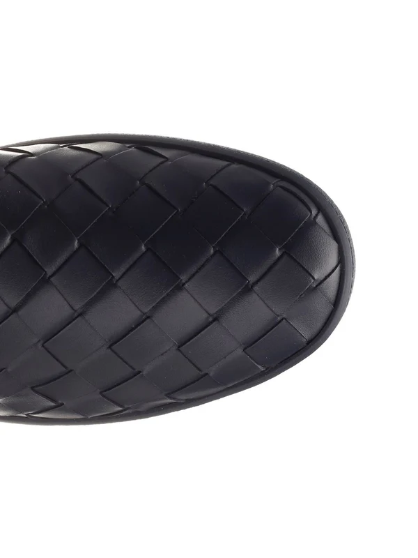 Bottega Veneta Blue Low Top Sneakers - Image 4
