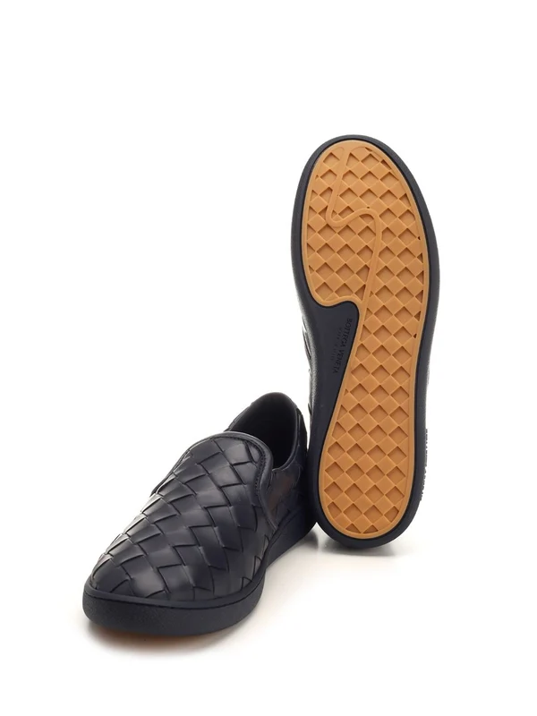 Bottega Veneta Blue Low Top Sneakers - Image 5