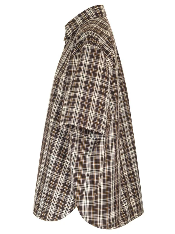 Bottega Veneta Brown Checked Shirts & Blouses - Image 3