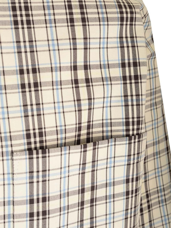 Bottega Veneta White Checked Shirts - Image 4