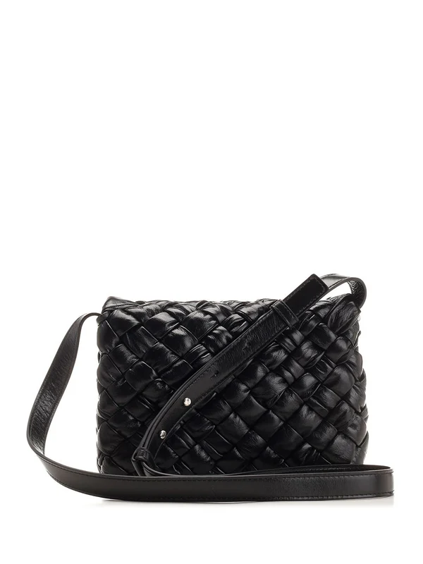 Bottega Veneta Rumple Small Black Cross Bags - Image 3