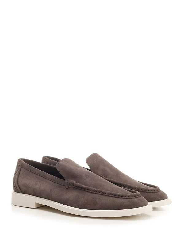 Bottega Veneta Grey Loafers - Image 2