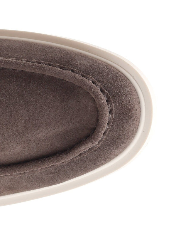 Bottega Veneta Grey Loafers - Image 4