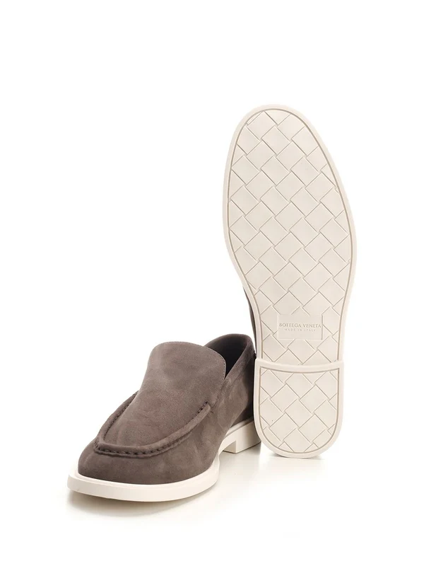 Bottega Veneta Grey Loafers - Image 5