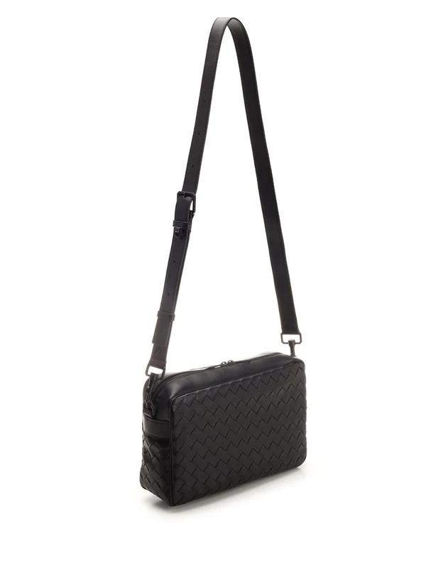 Bottega Veneta Intrecciato Black Cross Bags - Image 2
