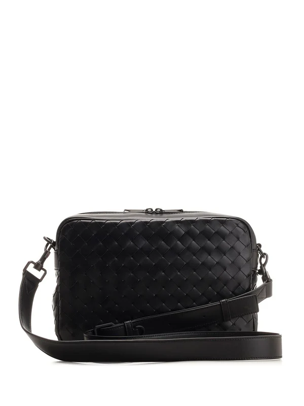 Bottega Veneta Intrecciato Black Cross Bags - Image 3