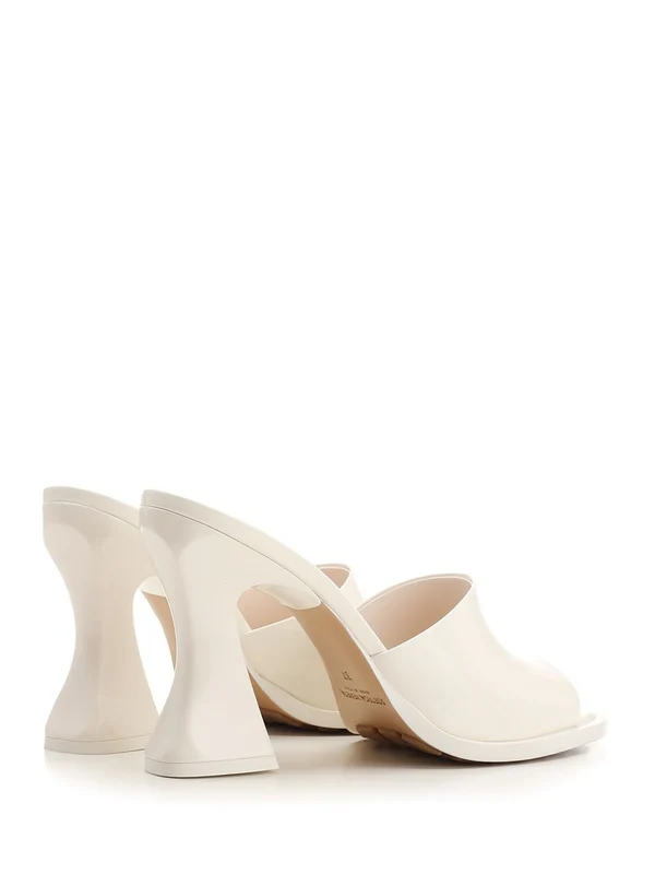 Bottega Veneta White Sandal Heels - Image 3
