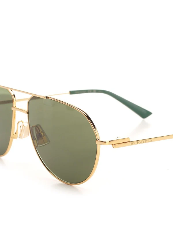 Bottega Veneta Gold Sunglasses - Image 3