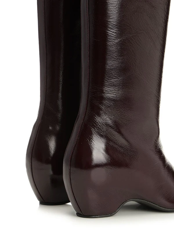Khaite Burgundy High Boots - Image 7