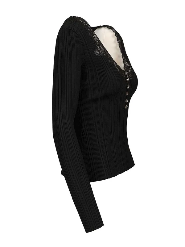 Self-Portrait Black Long Sleeve - Image 3