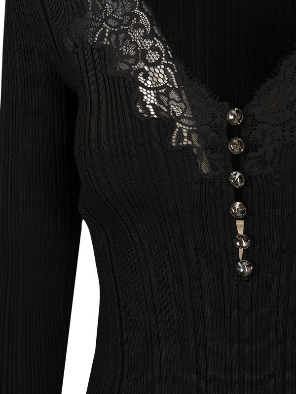 Self-Portrait Black Long Sleeve - Image 4