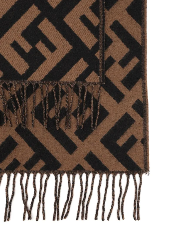 Fendi Brown Other Fabric Mufflers - Image 2