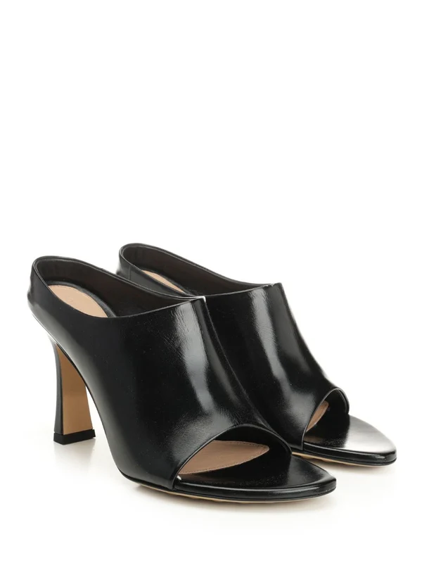 Bottega Veneta Black Sandal Heels - Image 2