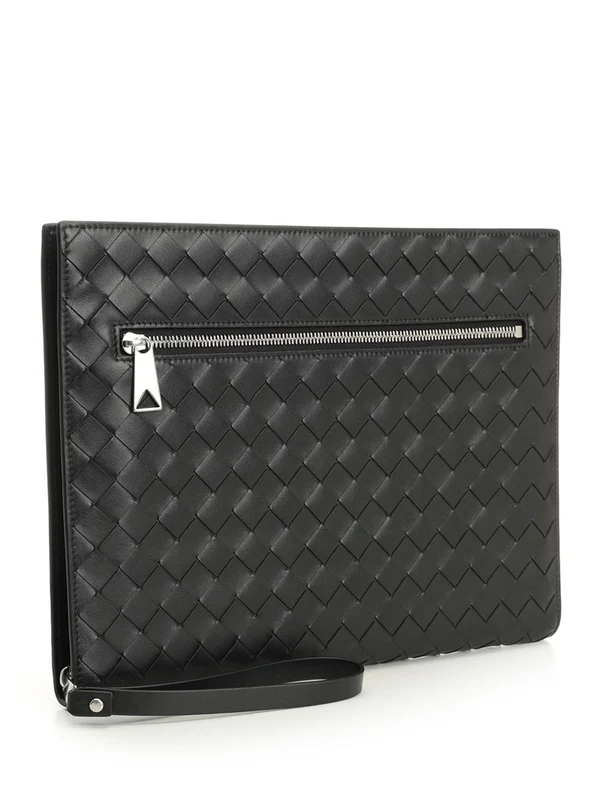 Bottega Veneta Intrecciato Black Clutch Bags - Image 2