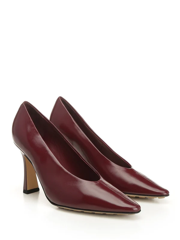Bottega Veneta Burgundy Pumps Heels - Image 2