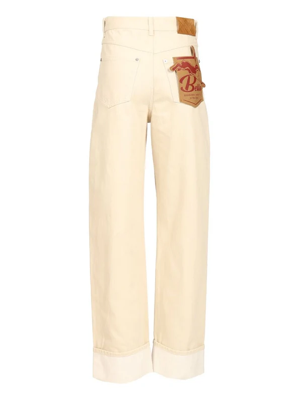 Bottega Veneta White Denim Pants - Image 2