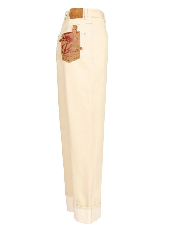 Bottega Veneta White Denim Pants - Image 3