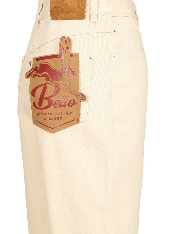 Bottega Veneta White Denim Pants - Image 4