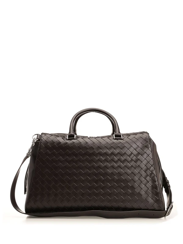 Bottega Veneta Zipper Tape Brown Boston Bags - Image 3