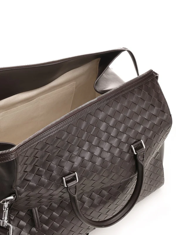 Bottega Veneta Zipper Tape Brown Boston Bags - Image 4