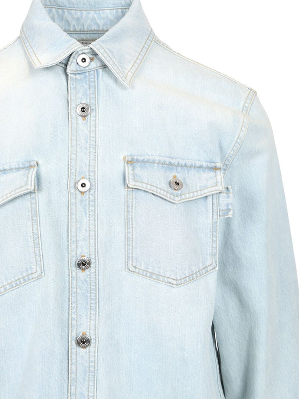 Bottega Veneta Blue Shirts - Image 4