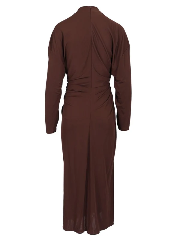 Bottega Veneta Brown Midi Dress - Image 2