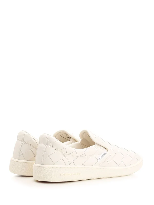 Bottega Veneta White Low Top Sneakers - Image 3
