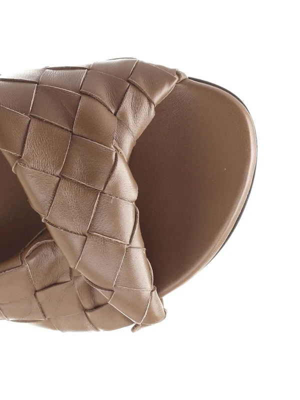 Bottega Veneta Brown Sandal Heels - Image 4