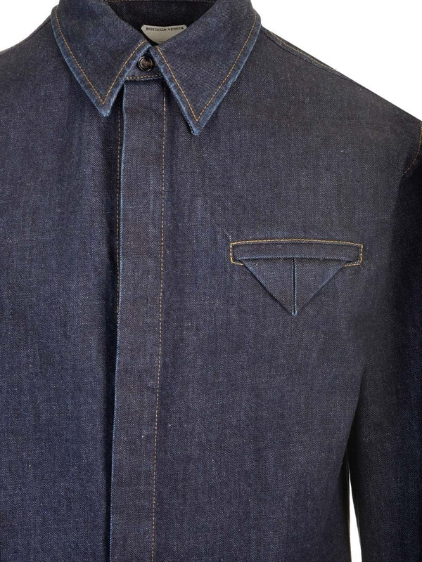 Bottega Veneta Blue Shirts - Image 4
