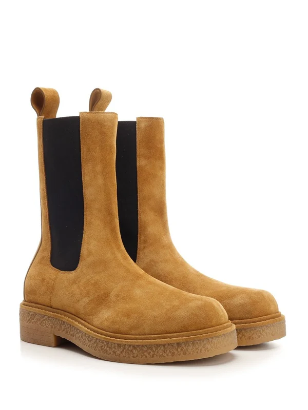 Bottega Veneta Beige Chelsea Boots - Image 2
