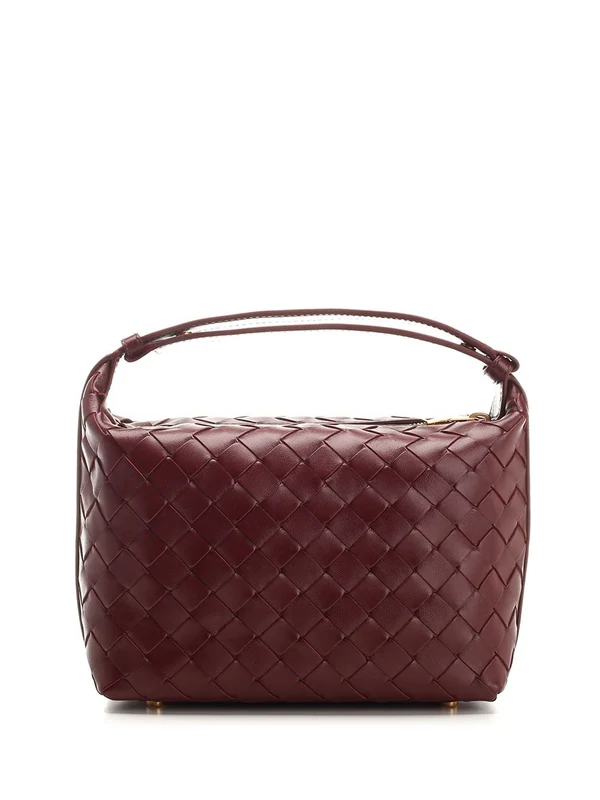 Bottega Veneta Wallace Mini Burgundy Tote Bags - Image 3