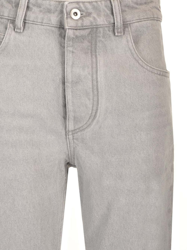 Bottega Veneta Grey Denim Pants - Image 4
