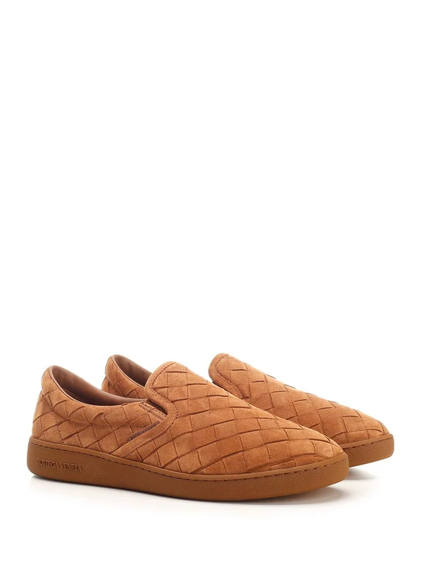Bottega Veneta Brown Low Top Sneakers - Image 2