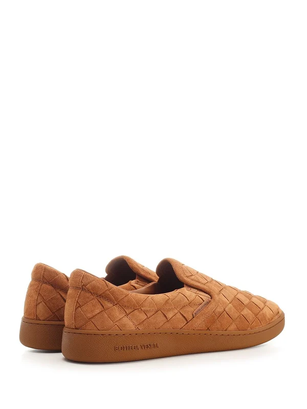 Bottega Veneta Brown Low Top Sneakers - Image 3