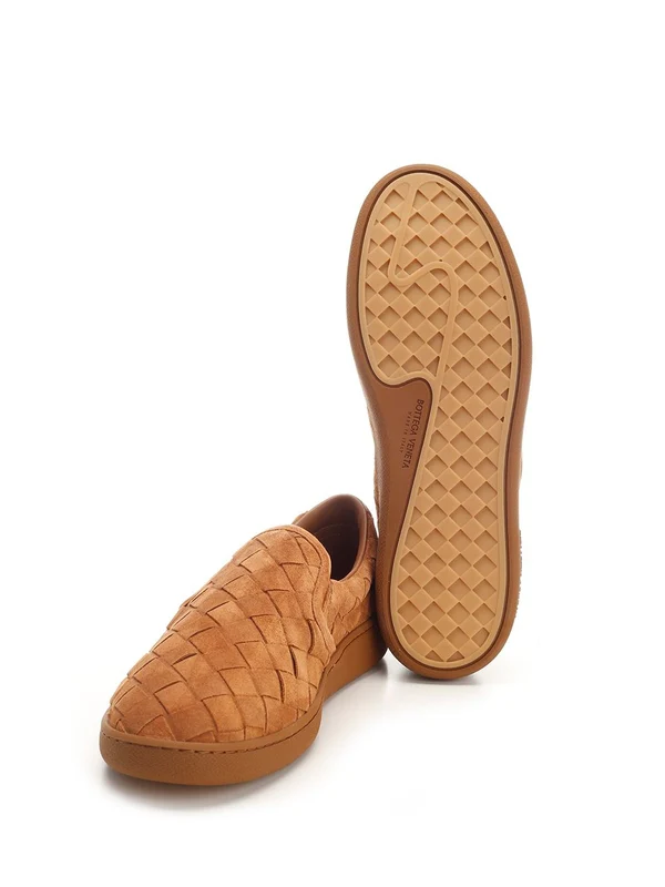Bottega Veneta Brown Low Top Sneakers - Image 5