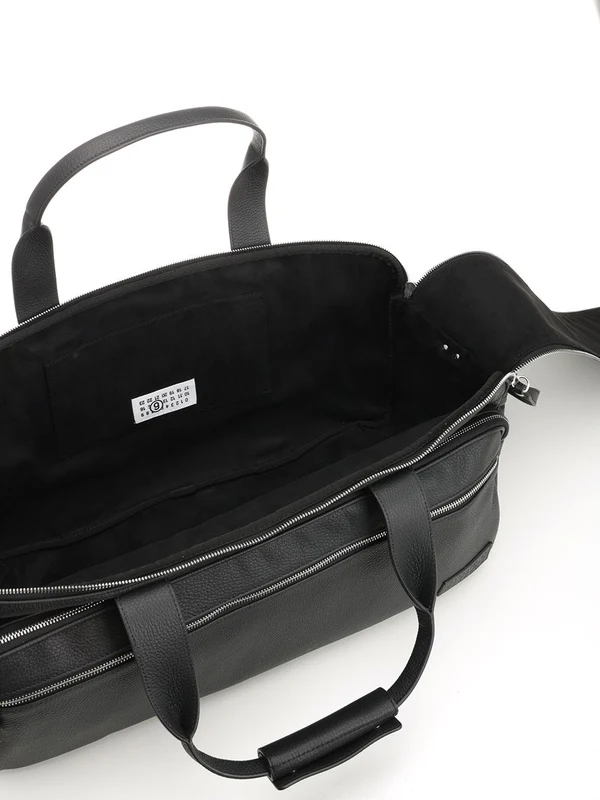 Mm6 Maison Margiela Black Boston Bags - Image 4