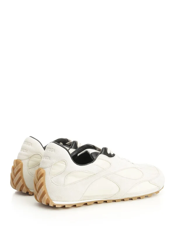 Bottega Veneta White Low Top Sneakers - Image 3