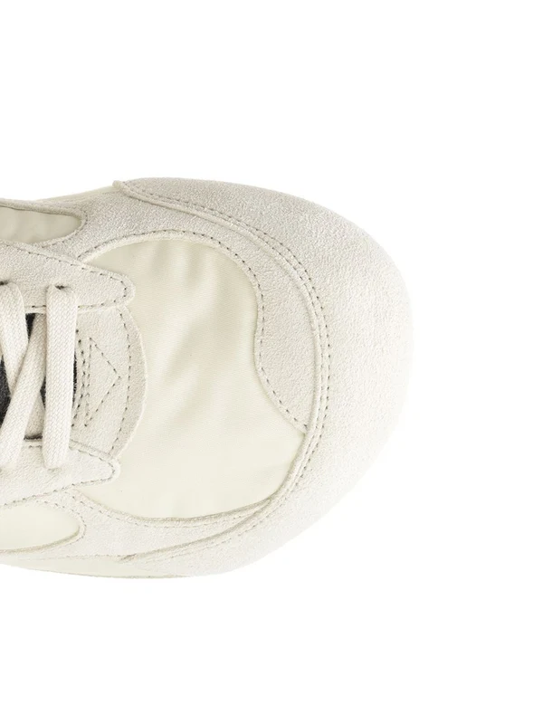 Bottega Veneta White Low Top Sneakers - Image 4