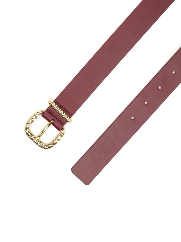 Bottega Veneta Burgundy Leather Belts - Image 2