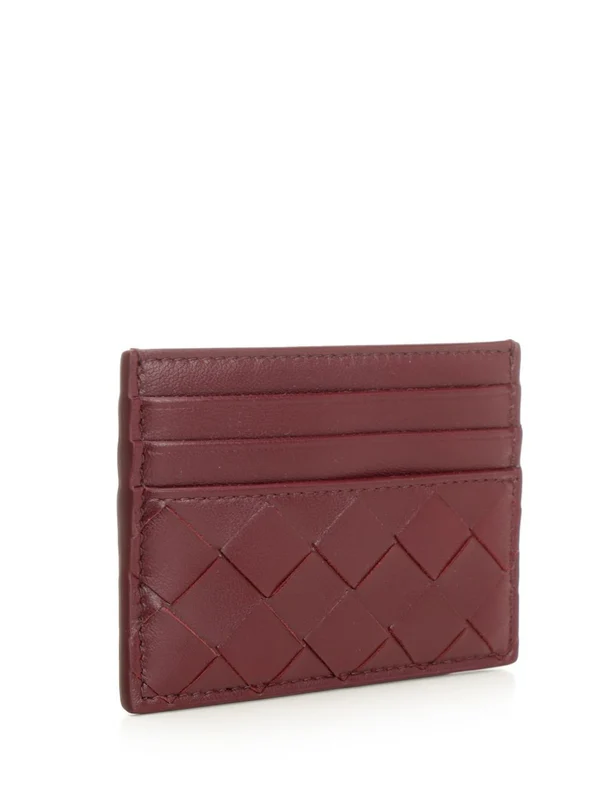 Bottega Veneta Burgundy Card Holders - Image 2