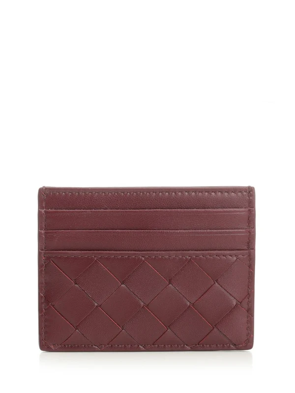 Bottega Veneta Burgundy Card Holders - Image 3