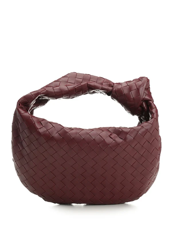 Bottega Veneta Jodi Teen Burgundy Tote Bags - Image 3