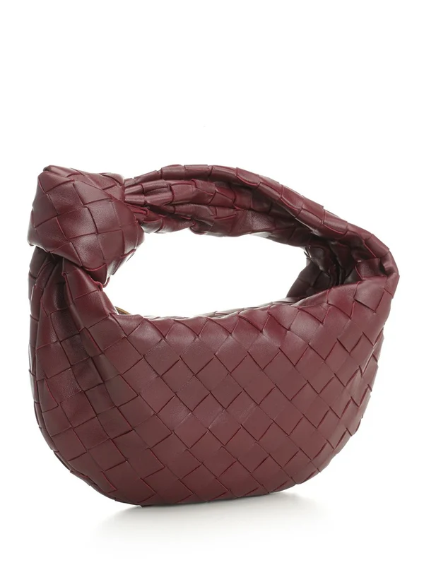 Bottega Veneta Jodi Minnie Burgundy Tote Bags - Image 2