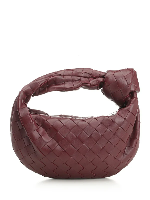 Bottega Veneta Jodi Minnie Burgundy Tote Bags - Image 3