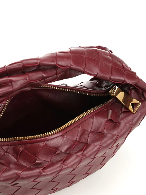 Bottega Veneta Jodi Minnie Burgundy Tote Bags - Image 4