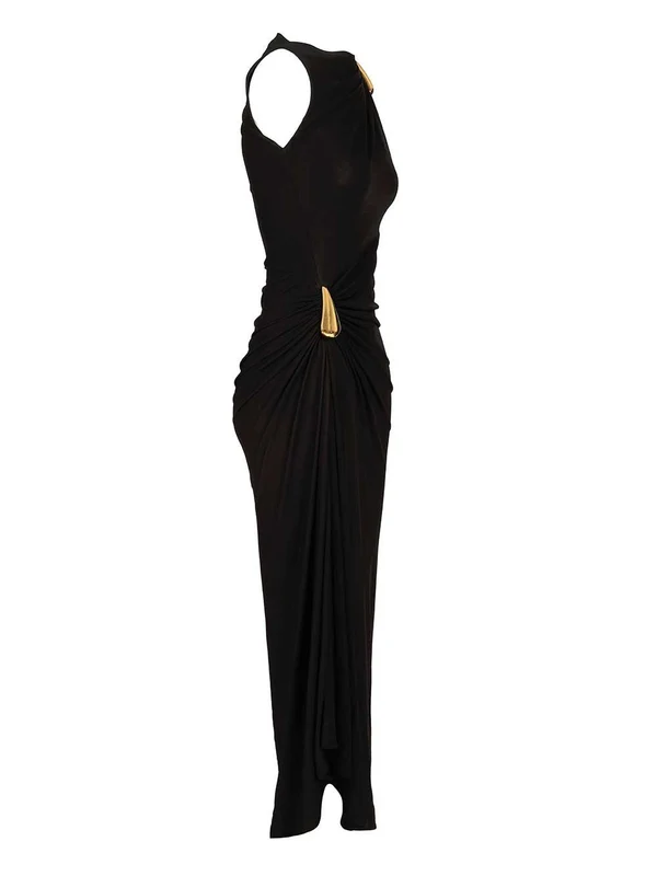 Bottega Veneta Black Long Dress - Image 2